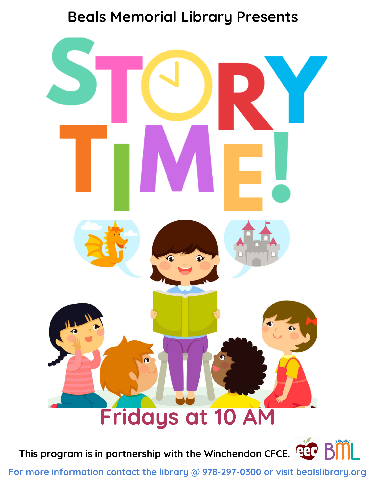 Beals Story Time Flyer 