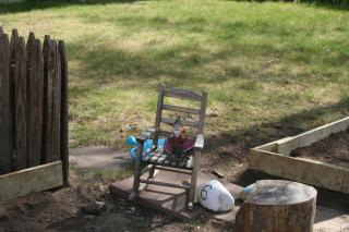 Chair and Items on Patio